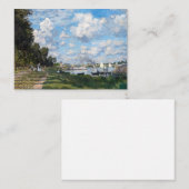 Claude Monet - Het bekken in Argenteuil Notitiekaartje (Voorkant / Achterkant)