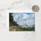 Claude Monet - Het bekken in Argenteuil Notitiekaartje (Voorkant / Achterkant in situ)