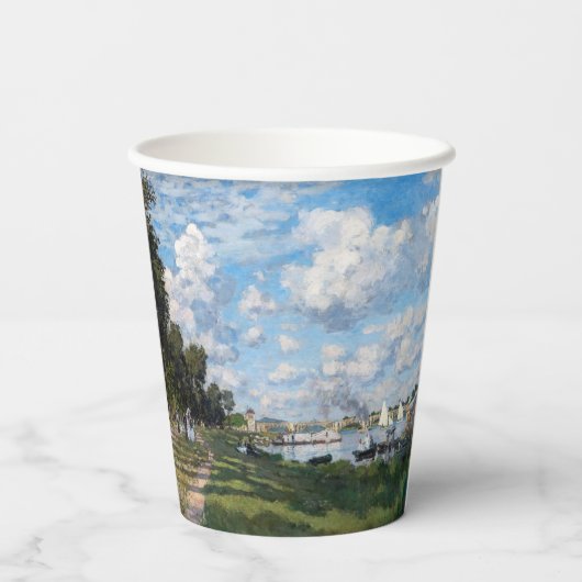 Claude Monet - Het bekken in Argenteuil Papieren Bekers (Achterkant)