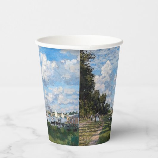 Claude Monet - Het bekken in Argenteuil Papieren Bekers (Rechts)