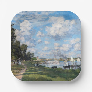 Claude Monet - Het bekken in Argenteuil Papieren Bordje