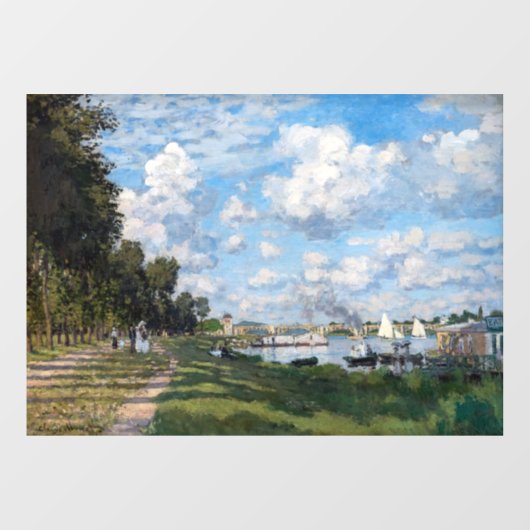 Claude Monet - Het bekken in Argenteuil Raamsticker (Vel)