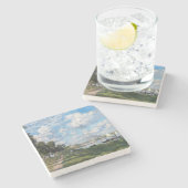 Claude Monet - Het bekken in Argenteuil Stenen Onderzetter (Zijkant)