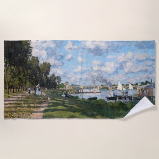 Claude Monet - Het bekken in Argenteuil Strandlaken (Voorkant)