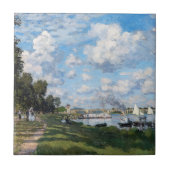 Claude Monet - Het bekken in Argenteuil Tegeltje (Voorkant)