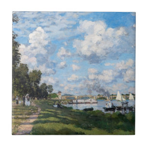 Claude Monet - Het bekken in Argenteuil Tegeltje