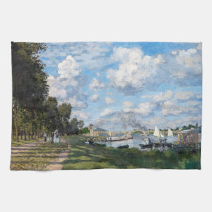 Claude Monet - Het bekken in Argenteuil Theedoek