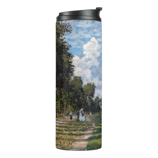 Claude Monet - Het bekken in Argenteuil Thermosbeker (Gedraaid links)