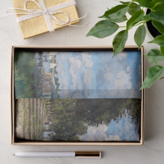 Claude Monet - Het bekken in Argenteuil Tissuepapier (Geschenk)