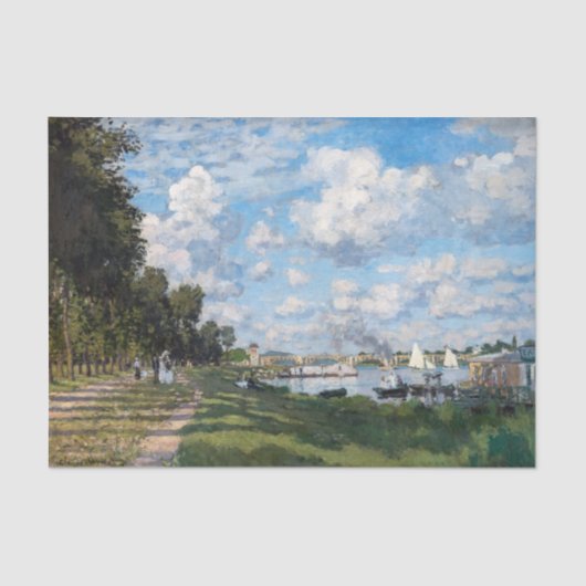 Claude Monet - Het bekken in Argenteuil Tissuepapier (Voorkant)