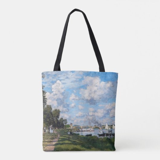 Claude Monet - Het bekken in Argenteuil Tote Bag (Achterkant)