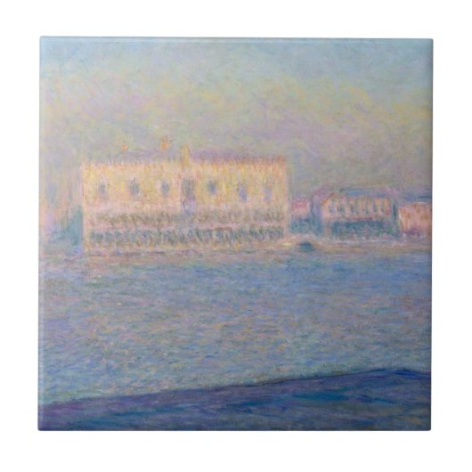 Claude Monet | Het Dogepaleis uit San Gio Tegeltje (Voorkant)