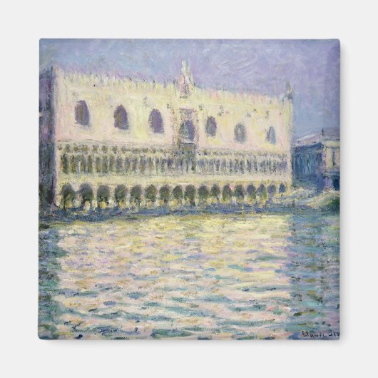 Claude Monet | Het Ducal Palace, Venetië, 1908 Magneet (Voorkant)