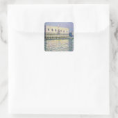 Claude Monet | Het Ducal Palace, Venetië, 1908 Vierkante Sticker (Tas)