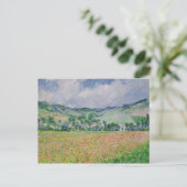Claude Monet | het Gebied van de Papaver dichtbij Briefkaart (Staand voorkant)