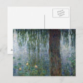 Claude Monet | het Huilen Waterlilies verlaten Briefkaart (Voorkant / Achterkant)