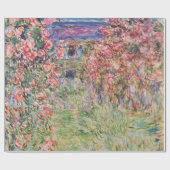 Claude Monet Het Huis Onder de Rozen GalleryHD Cadeaupapier (Vlak)