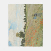 Claude Monet Het klaprozenveld bij Argenteuil Kuns Fleece Deken (Voorkant)