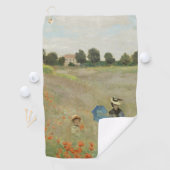 Claude Monet Het klaprozenveld bij Argenteuil Kuns Golfhanddoek (Insitu)