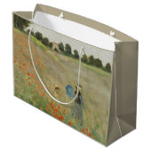 Claude Monet Het klaprozenveld bij Argenteuil Kuns Groot Cadeauzakje (Achterkant Gekanteld)