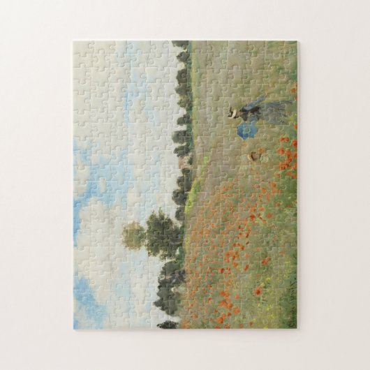 Claude Monet Het klaprozenveld bij Argenteuil Kuns Legpuzzel (Verticaal)