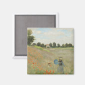 Claude Monet Het klaprozenveld bij Argenteuil Kuns Magneet (Voorkant / Achterkant)