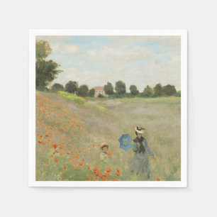 Claude Monet Het klaprozenveld bij Argenteuil Kuns Servet