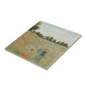 Claude Monet Het klaprozenveld bij Argenteuil Kuns Tegeltje (Zijkant)