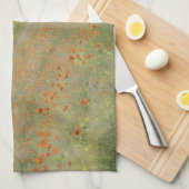 Claude Monet Het klaprozenveld bij Argenteuil Kuns Theedoek (Quarter Fold)