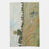 Claude Monet Het klaprozenveld bij Argenteuil Kuns Theedoek (Verticaal)