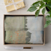 Claude Monet Het klaprozenveld bij Argenteuil Kuns Tissuepapier (Geschenk)
