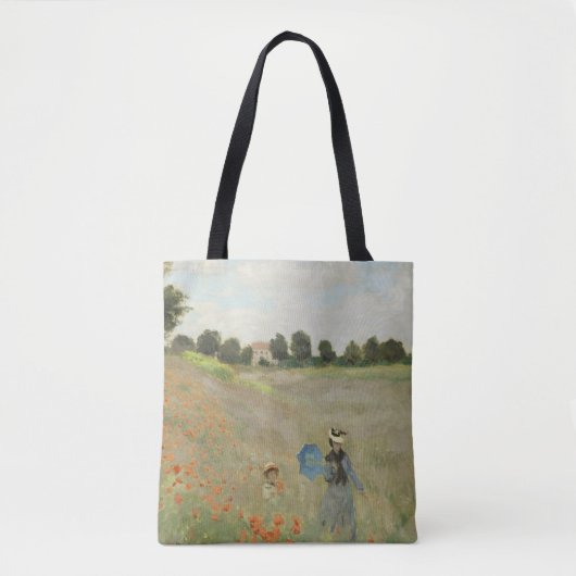 Claude Monet Het klaprozenveld bij Argenteuil Kuns Tote Bag (Voorkant)