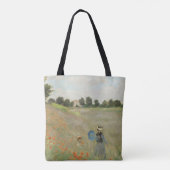 Claude Monet Het klaprozenveld bij Argenteuil Kuns Tote Bag (Achterkant)