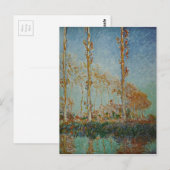 Claude Monet - Het kunstwerk van de populieren Briefkaart (Voorkant / Achterkant)