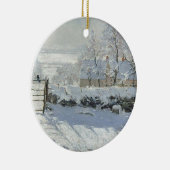 Claude Monet - Het Magpie Classic schilderij Keramisch Ornament (Rechts)