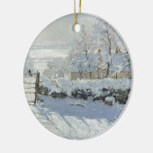 Claude Monet - Het Magpie Classic schilderij Keramisch Ornament (Links)