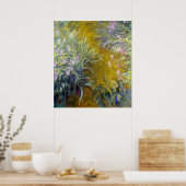 Claude Monet Het pad door de IRIES Poster (Keuken)