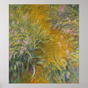 Claude Monet   Het pad door de IRIES Poster