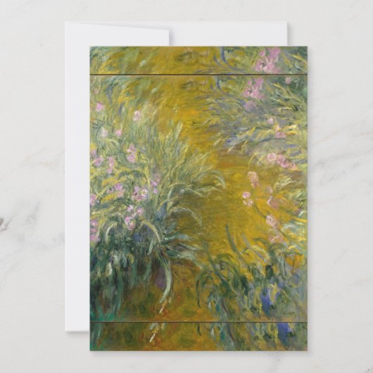 Claude Monet - Het pad door de Irises Kaart (Voorkant)