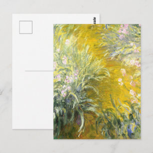 Claude Monet Het pad door de irissen Kunst Briefkaart