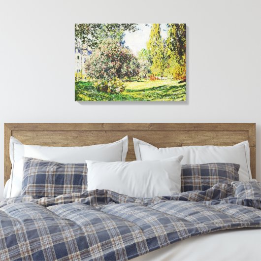 Claude Monet - Het Park Monceau Canvas Afdruk (Insitu (Slaapkamer))