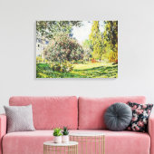 Claude Monet - Het Park Monceau Canvas Afdruk (Insitu (Woonkamer))