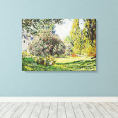 Claude Monet - Het Park Monceau Canvas Afdruk (Insitu (Houten vloer))