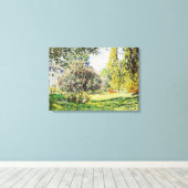 Claude Monet - Het Park Monceau Canvas Afdruk (Insitu (Houten vloer))