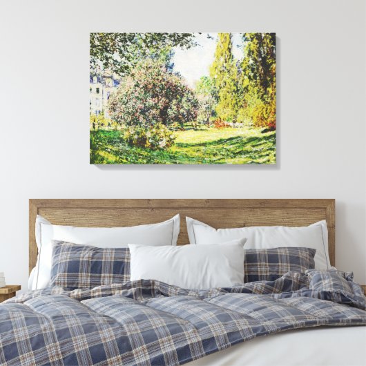 Claude Monet - Het Park Monceau Canvas Afdruk (Insitu (Slaapkamer))