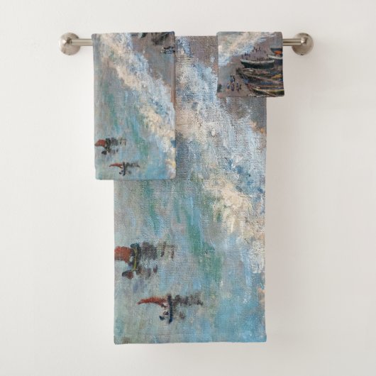 Claude Monet - Het strand bij Etretat Bad Handdoek (Insitu)