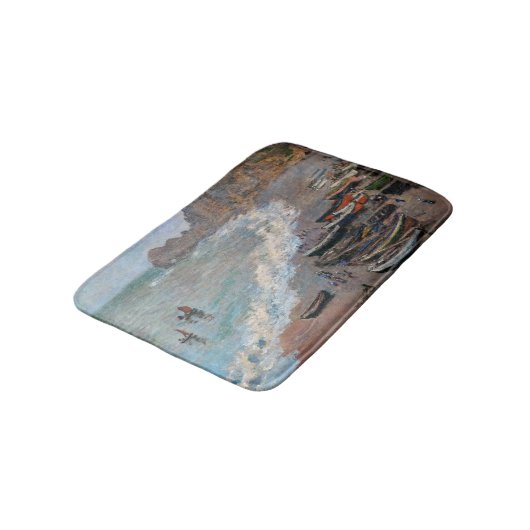 Claude Monet - Het strand bij Etretat Badmat (Gekanteld)