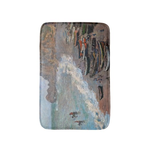 Claude Monet - Het strand bij Etretat Badmat (Voorkant Verticaal)