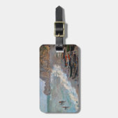 Claude Monet - Het strand bij Etretat Bagagelabel (Voorkant verticaal)