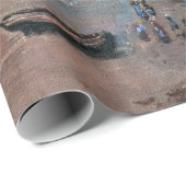 Claude Monet - Het strand bij Etretat Cadeaupapier (Rol Hoek)